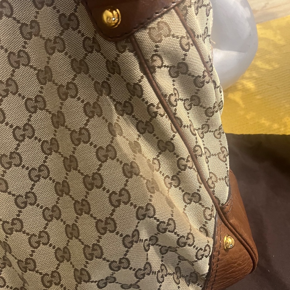 Gucci Large Canvas Hobo Bag with Dust Bag - Picture 5 of 16
